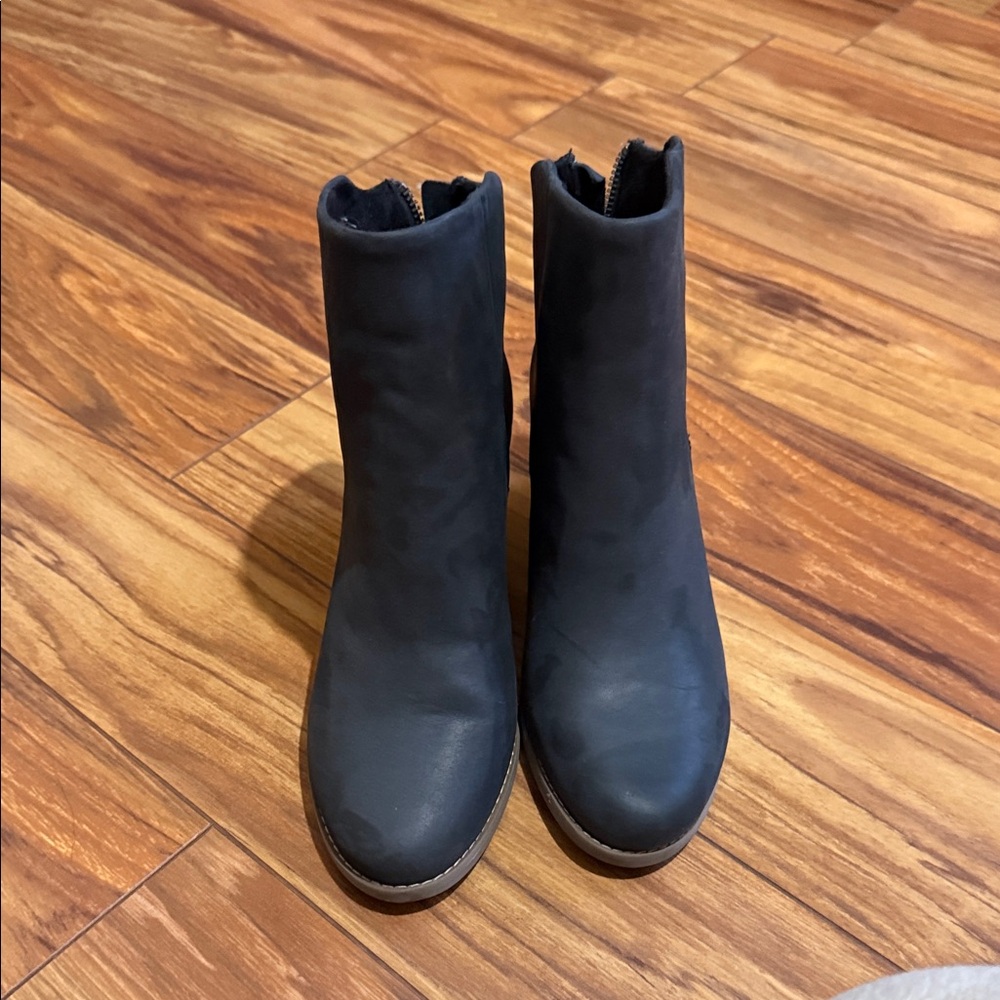 Toms Charcoal Ankle Booties